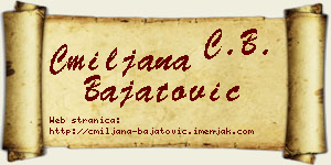 Cmiljana Bajatović vizit kartica